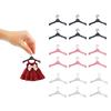 10pcs Plastic Miniature Doll Hangers for Doll House Clothes Storage, Doll Clothes Accessories