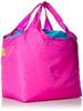 Foldable Eco Pink [Flapper] Bag, Large, Neon, Women's,