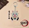 Keychain Pendant Anime Demon Slayer Kimetsu No Yaiba Kamado Tanjirou Double Sided HD Bag Pendant Gift For Fans Cosplay Props Jewelry Gift