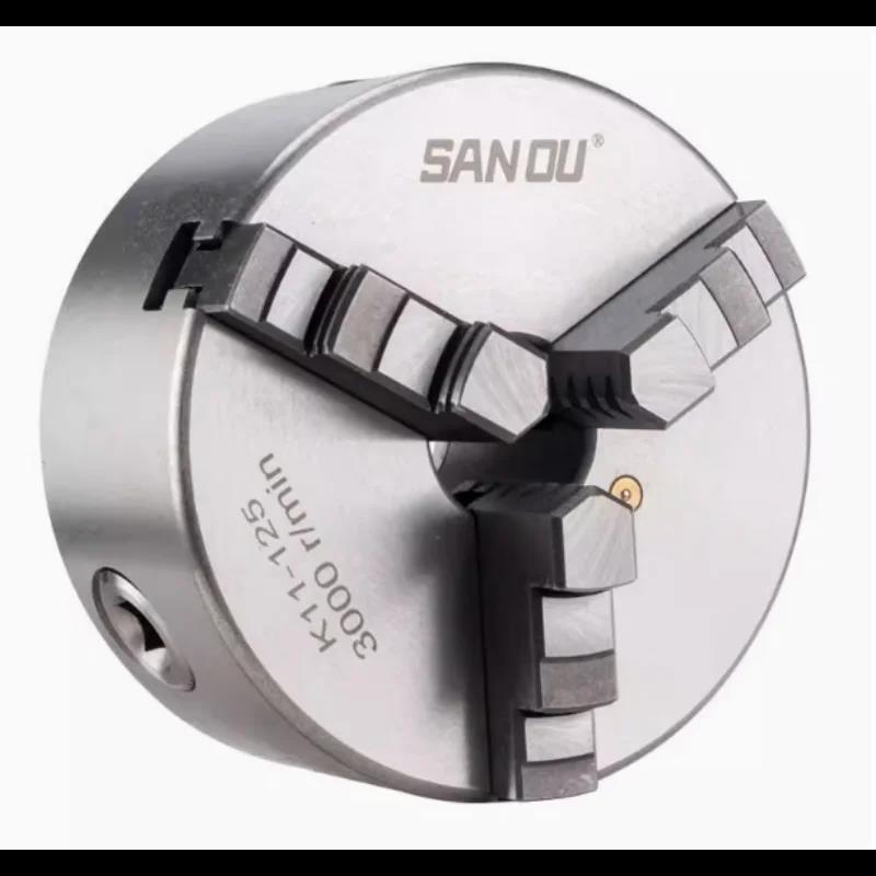 K11 80 100 125 160 200 250 130 Токарный патрон 100 мм Sanou Самоцентрирующий четырехкулачковый патрон 4'' Спиральный патрон Для патронов малых шин L 1
