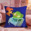 DDuolingos Cute Cartoon Cushion Cover Premium Comfort Reversible Pillow Cove Two In One Design For Any Room  Car Interior