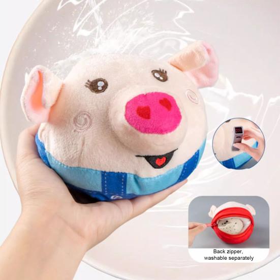 Электрическая плюшевая прыгающая игрушка-свинка, повторяет то, что вы говорите, для малышей, мальчиков, девочек, развивающая, говорящая, поющая, музыкальная, плюшевая игрушка-свинка, интерактивная игрушка