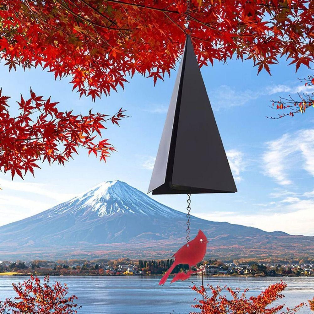 Iron Triangle Wind Chime Creative Metal Wind Bell Windcatcher Wind Chime Pendant  Home Decor