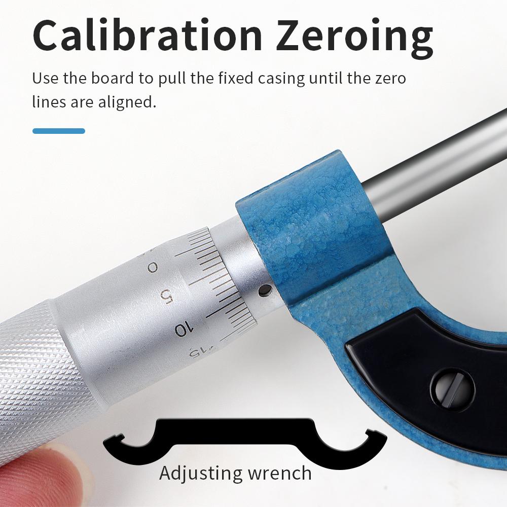 Наружный микрометр 0-25 мм 0,01 мм прецизионный калибр штангенциркуль метрический микрометр точный измерительный инструмент