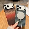 Керамический Карбоновый Жесткий Чехол с Кевларом Для Magsafe Для iPhone 17 Air 16 15 14 Plus 13 12 11 Pro Max Магнитная Беспроводная Зарядка Защитная Крышка