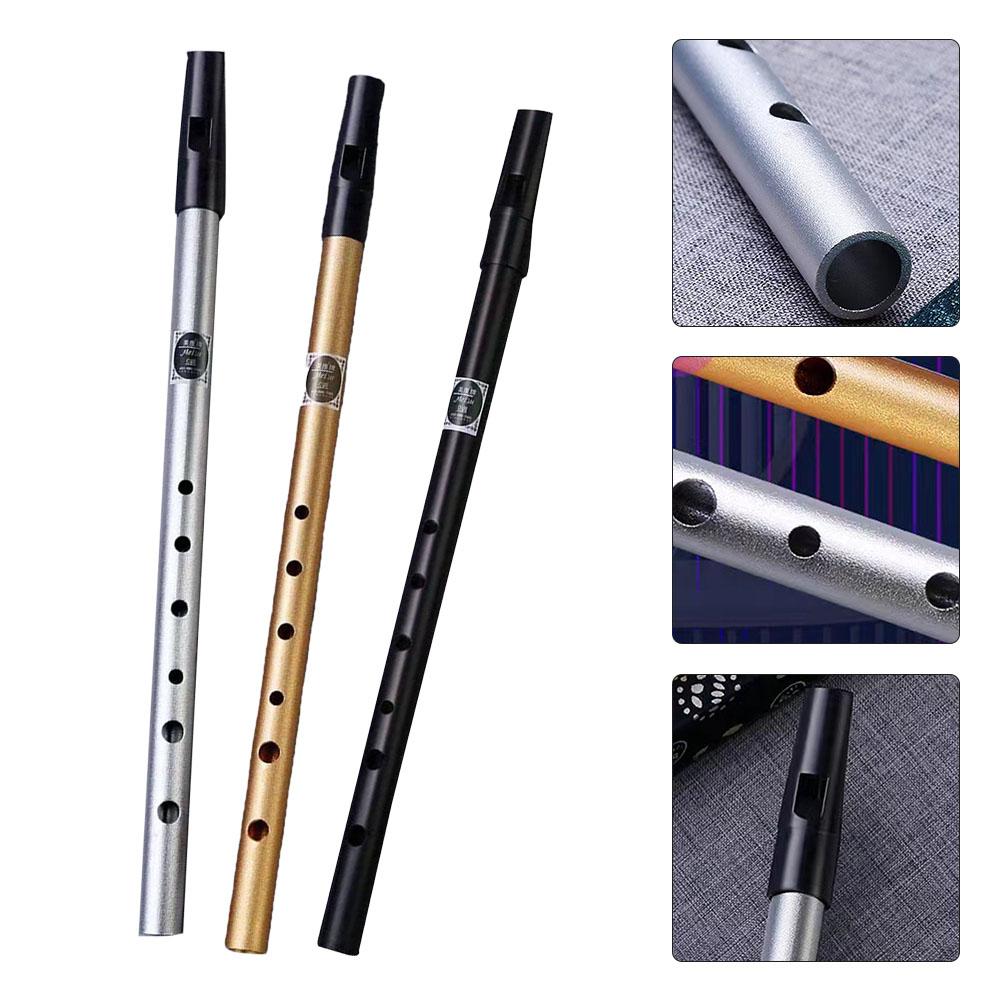 11,6-дюймовый оловянный свисток, черный + серебристый латунный свисток D/C