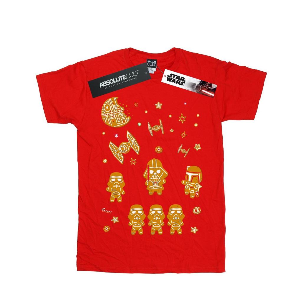 Star Wars Womens/Ladies Gingerbread Empire Cotton Boyfriend T-Shirt