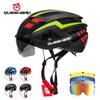 Queshark Велосипедный шлем с очками для мужчин и женщин, съемные линзы, велосипедный шлем, защитная кепка для горного велосипеда, размер M, 56-62 см