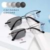 Photochromic Reading Glasses For Men Progressive Multi Focal Distance Dual Use Anti Blue Light Presbyopia Eyewear +1.0 To +4.0