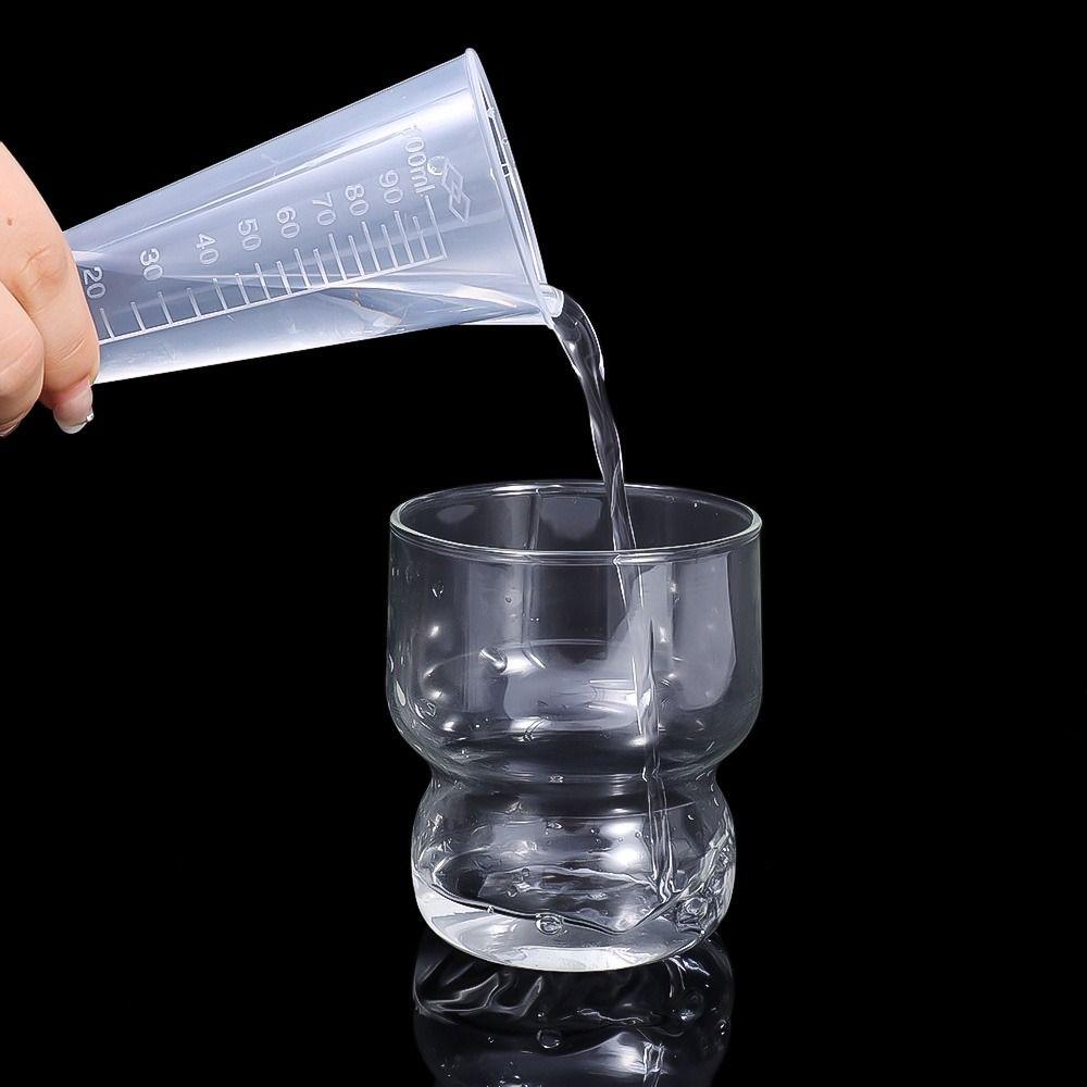 PP Plastic Corrugated Cup 25/50/100/250/500ml Measuring Jugs Replacement Seasoning Measuring Cup