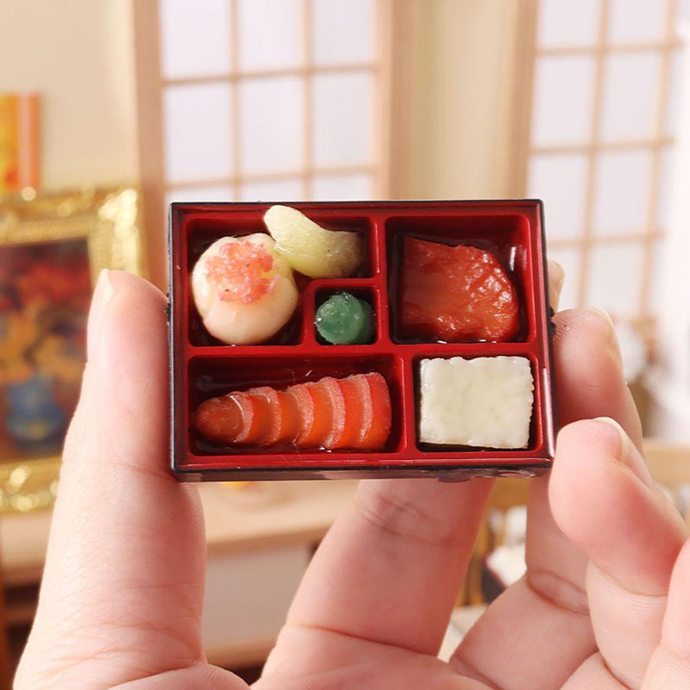 Scene Model Photo Props Doll Accessories Simulation Food Toy Miniature Snack Drink Dollhouse Bento