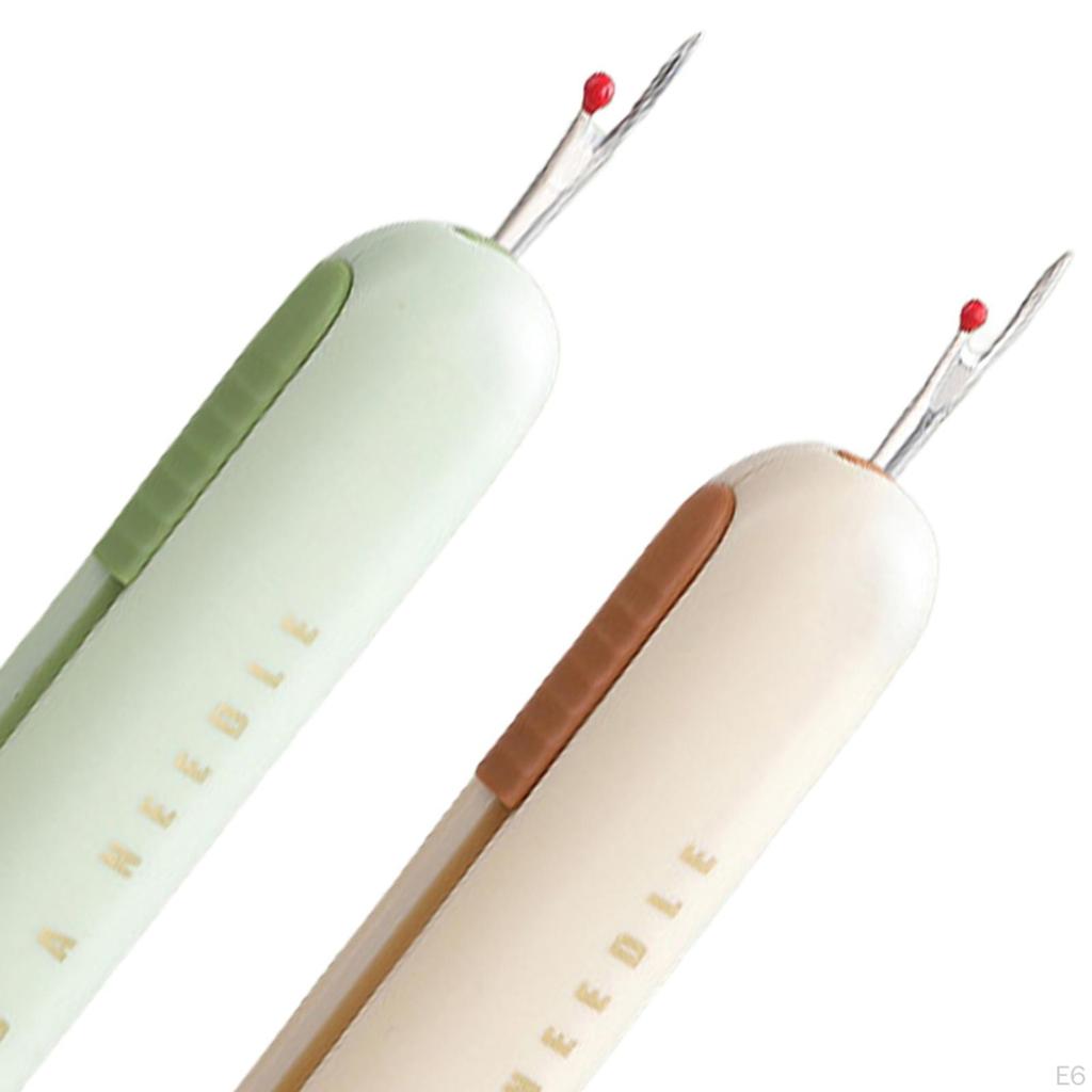 2 Automatic Thread Threader Sewing Undoer Device Portable Easy Clothing Remover for