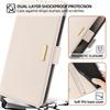 For Oppo A5x 5G Case PU Leather Wallet Stand Phone Cover with Crossbody Shoulder Strap