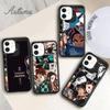 Чехол для телефона Demon Slayer Kimetsu no yaiba для iPhone 11 12 13 14 Pro Max mini XR XS SE 2020 7 8 Plus Samsung Galaxy S21 S22