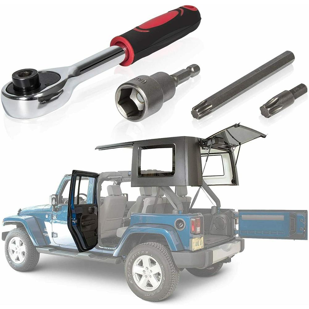 Набор инструментов для быстрого снятия жесткого верха и двери, набор инструментов для снятия гаечных ключей, совместимый с Wrangler Jl