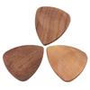 Wood Guitar Pick Holder Set 3 Pcs Wooden Guitar Picks and Storage Case for Performance