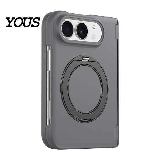 Защитный чехол с защитой от падения, матовый, магнитный, для IPhone Duo, с кольцом 360 градусов, вращающаяся крышка без кольца, держатель-присоска, беспроводная зарядка