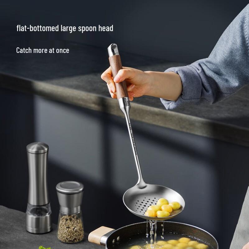 COOKER KING 316 Stainless Steel Rosewood Handle Strainer