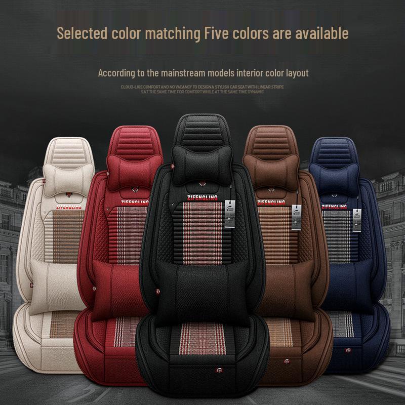 Фиолетовые Ветряные Колокольчики Льняные Чехлы на Сиденья Автомобиля для Lexus LS500h, 350, RX270, LX570