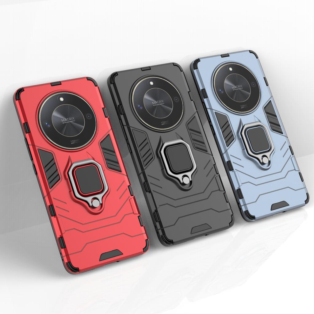 Ударопрочный чехол Armor для Honor X50 X40 X30 X20SE X10 X9 X8 Magic 6 5 4 3 Pro Plus Lite 4G 5G бампер металлическое кольцо подставка задняя крышка