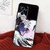 Чехол-статуэтка в стиле ретро-киберпанк «Великая волна» для Xiaomi Redmi Note 14 13 10 11 12 15 Pro Plus Чехол для Redmi 15 14C 12C 10C 13C 15C