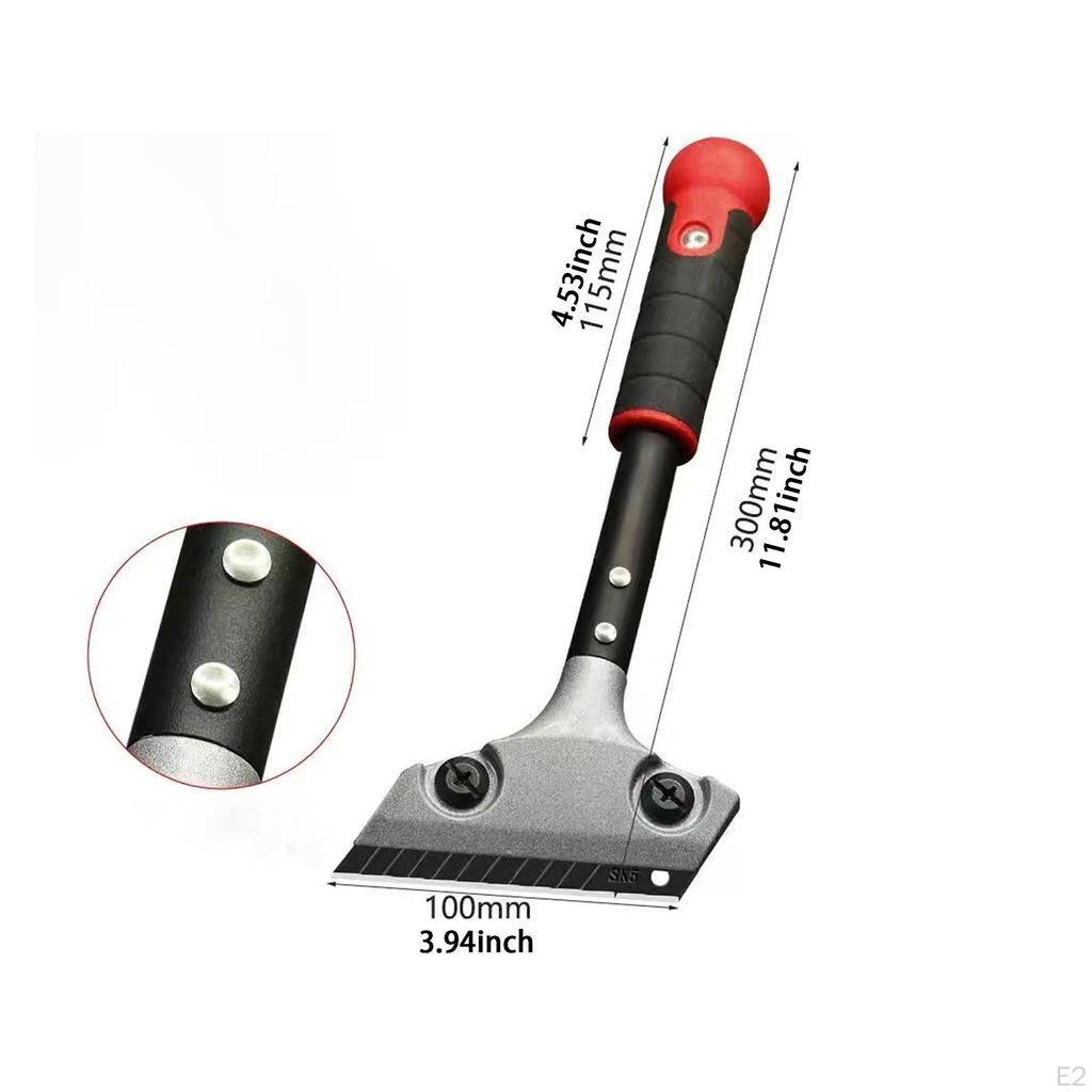 Cleaning Scrapers Accessories Ergonomic TPU Handle Portable Versatile Removing Tool Black for Window