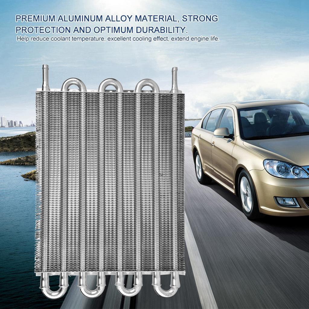 Car 8 Row Remote Transmission Oil Cooler Kit AutoManual Radiator Converter