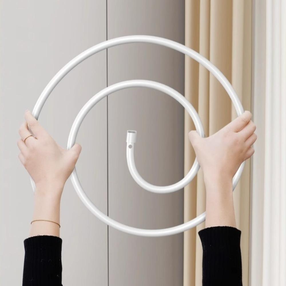 Round Spirals Drying Rack Stainless Steel Spirals Clothes Pole Quilt Sheet Hanger  Balcony
