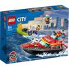 Конструктор LEGO City Пожарно-спасательный катер для детей 5-8 лет, развивающий игровой набор, 60373