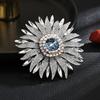 Fashionable And Exquisite Sunflower Brooch Festival Gift Elegant And Elegant Style Women's Breast Flower Clothing Accessories