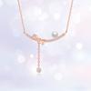 Принцесса в бегах, жемчужное ожерелье с бантом, женское, легкое, роскошное, модное, дизайнерское, цепочка на ключицу, ювелирные изделия