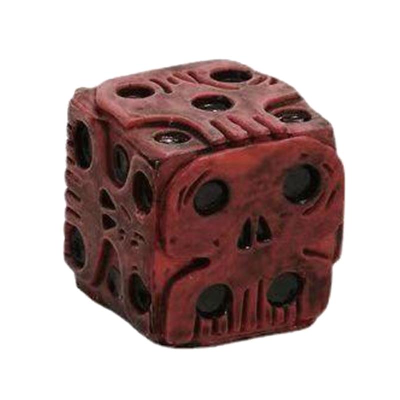 Scary Skull Dices Halloween Dices Skeleton Dices Cube Dices for Club Pub Halloween Party Outdoor Board Game Dices Toys