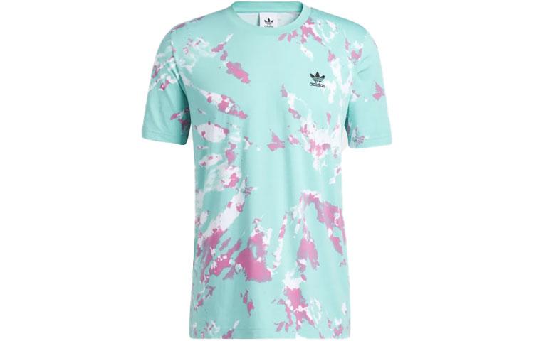 adidas Оригинальные футболки Peak TaiChi для мужчин Кисло-зеленые С круглым вырезом Умеренный прямой крой H48519