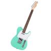 Squier by Fender Debut Электрогитара Laurel White Sea Foam с мягким чехлом Collection™ Telecaster®, Накладка на гриф, Пикгард, Зеленый,