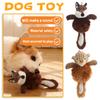 Soft Animal Plush Dog Chew Toy With Squeaker, Interactive Animal Design For Training And Entertainment