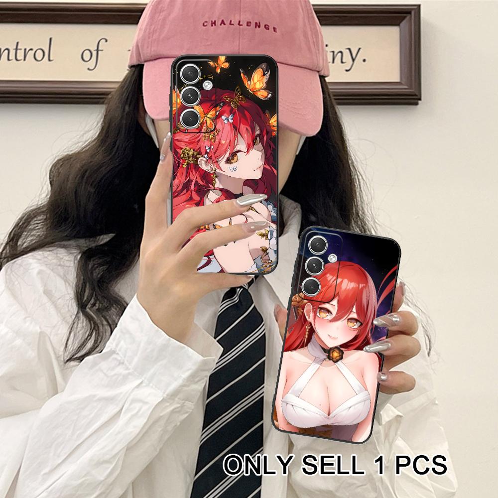 HSR Himeko Матовый ТПУ Чехол для Мобильного Телефона для Samsung Galaxy S26 S25 S24 S23 S22 S21 S20 Note20 Plus FE Ultra Цветной Чехол