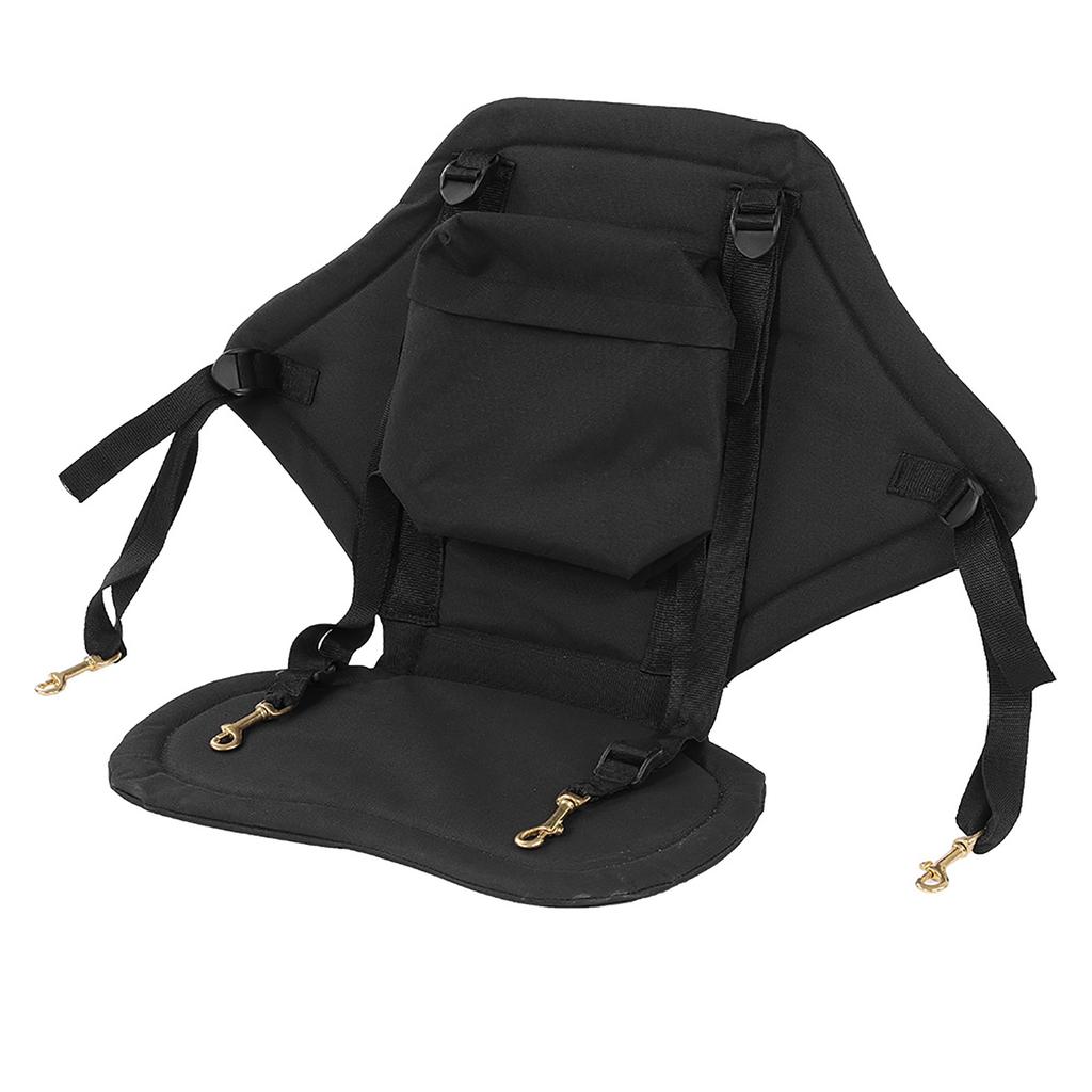 Detachable Adjustable Padded Kayak Seat Canoe Backrest Drifting Cushion with Strap