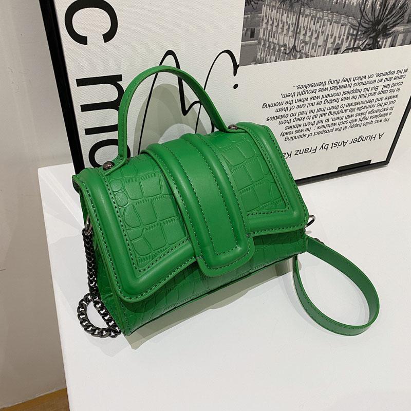 Легкая роскошная мини-квадратная сумка, простой дизайн, корейская мода, прочная сумка через плечо с цепочкой, женская зимняя популярная новая сумка на плечо