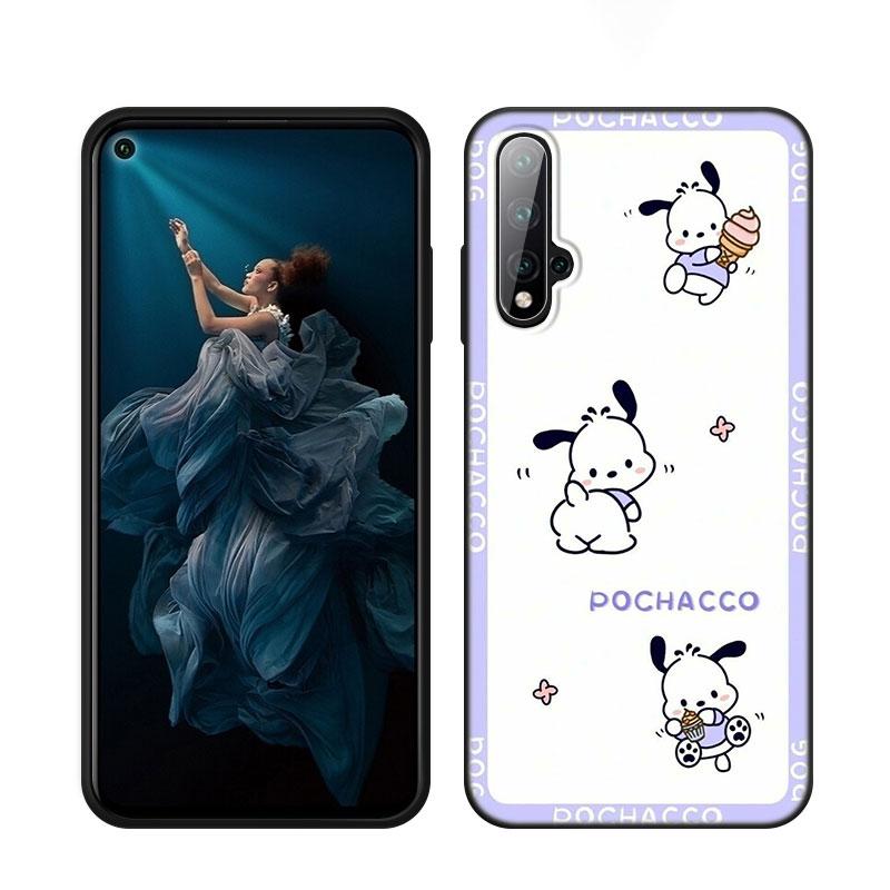 Силиконовый чехол Kuromi Melody Black для телефона Honor 70 90 Lite X40 GT X50 i X5 Plus X6A X6S X7A X8A X8B X6 X7 X8 X9 4G X9A X9B 5G