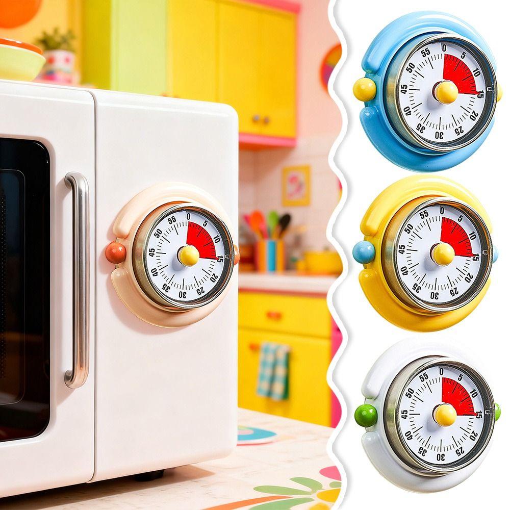 Visual Kitchen Timer 60-Minute Countdown Clock New Mechanical Timer for Home Cooking
