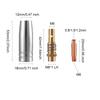 13pcs15AK Welding Torch Consumables 0.8mm/1.0mm/1.2mm Gas Nozzle Tip Holder of 15AK MIG MAG M6