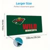 Коврик для мыши с логотипом Minnesota Wild, большой, для игровой поверхности стола, нескользящий, для ноутбука, планшета, большой коврик для мыши XXL, коврик для мини-ПК, с заблокированным краем