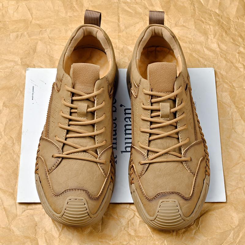 Мужские повседневные кожаные кроссовки для активного отдыха