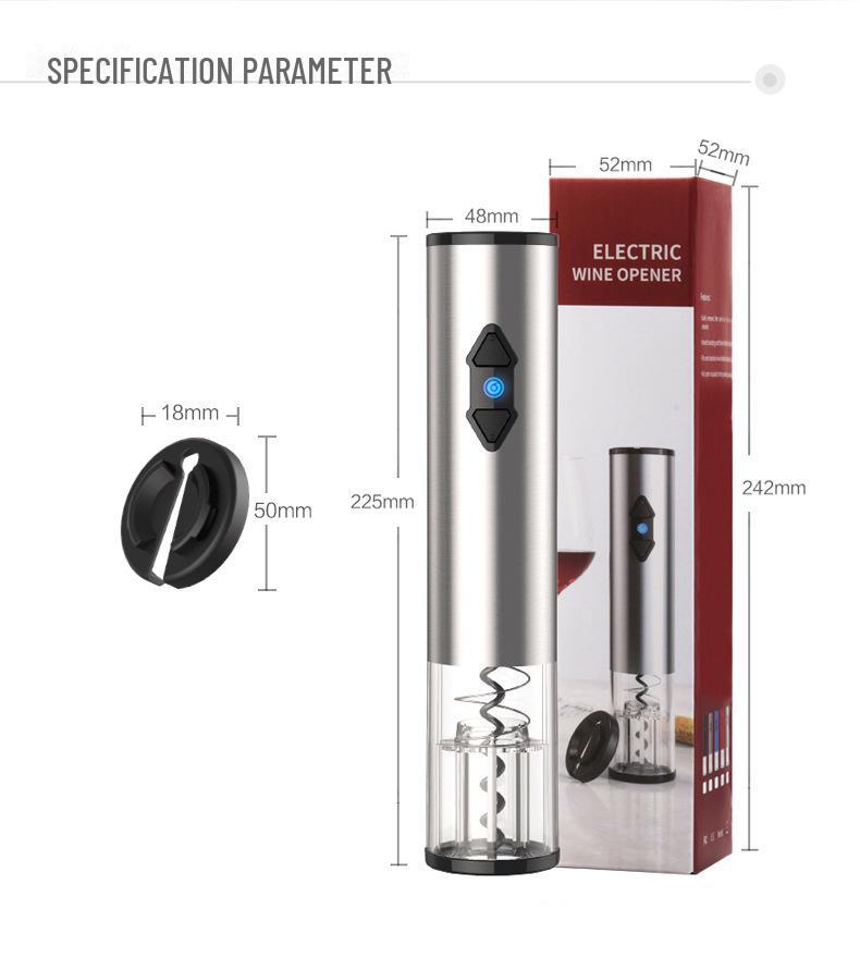 Rechargeable Automatic Wine Bottle Opener Set with Customizable Logo
