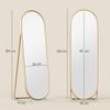 Two-Way Curved Full Length Mirror - Gold Tone
