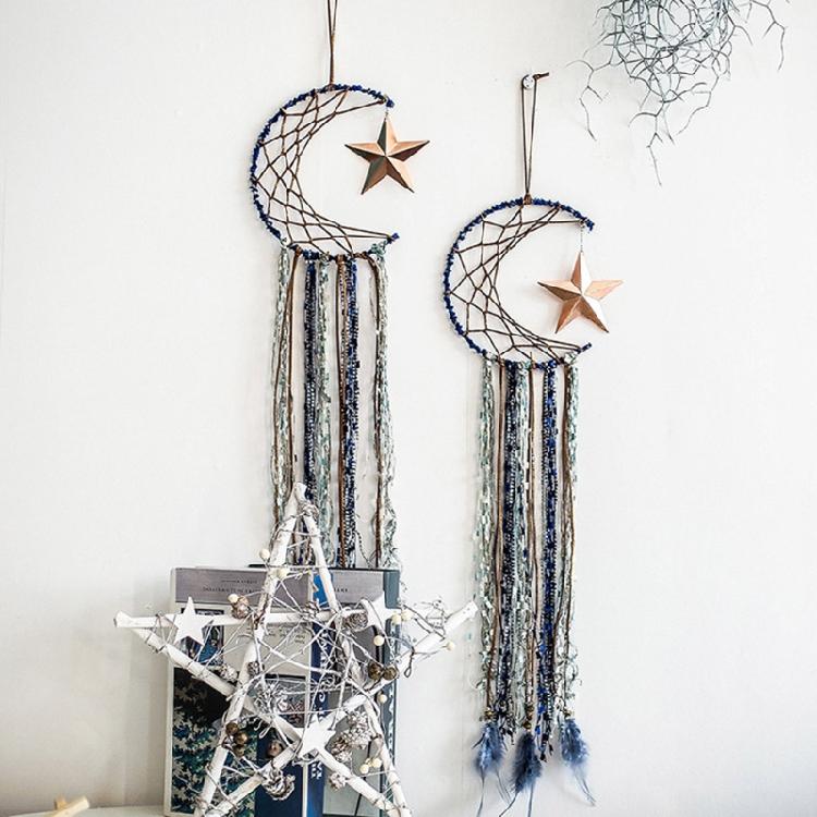 Handmade Dreamcatcher Metal Ring Macrame Moon Hoop Dream Catcher Frame Circle