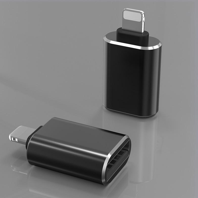 Адаптер OTG USB, подходит для iPhone14 13 12 11 Pro XS Max XR X 8 7 6s Plus, подходит для iPad, конвертер освещения в зарядный адаптер USB 3.0