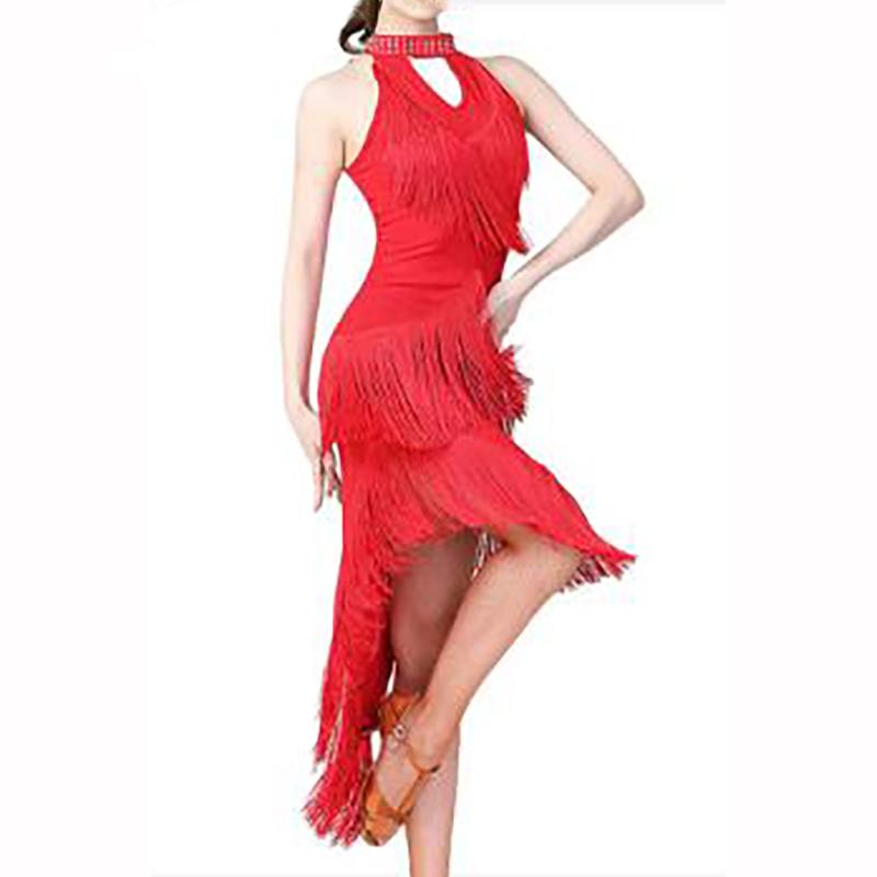 Women Shiny Fringe Halter Neck Dress Roaring Flapper Gatsby Latin Dance Sexy Sparkly Sequins Bodycon Dress
