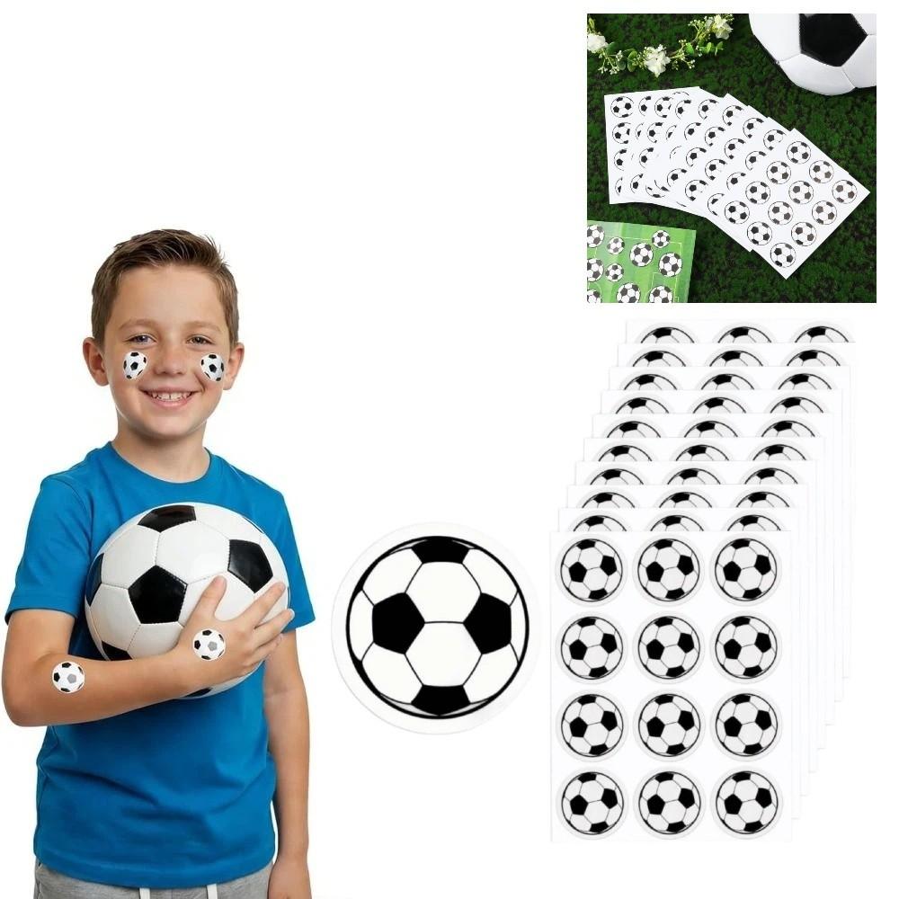 120Pcs Black White Sports Ball Stickers Sports Theme Face Tattoo Stickers  Football Party