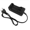 18650 Battery Charger EU Plug 2 Slots Smart Charging Safety Fast Charge 18650 26650 14500 Li-ion Rechargeable Battery Charger